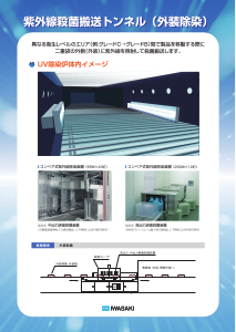 紫外線殺菌搬送トンネル［外装除染］ | 岩崎電気株式会社 | PTJ